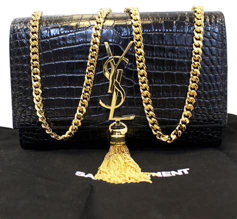 ysl crocodile bag black|Saint Laurent Cross.